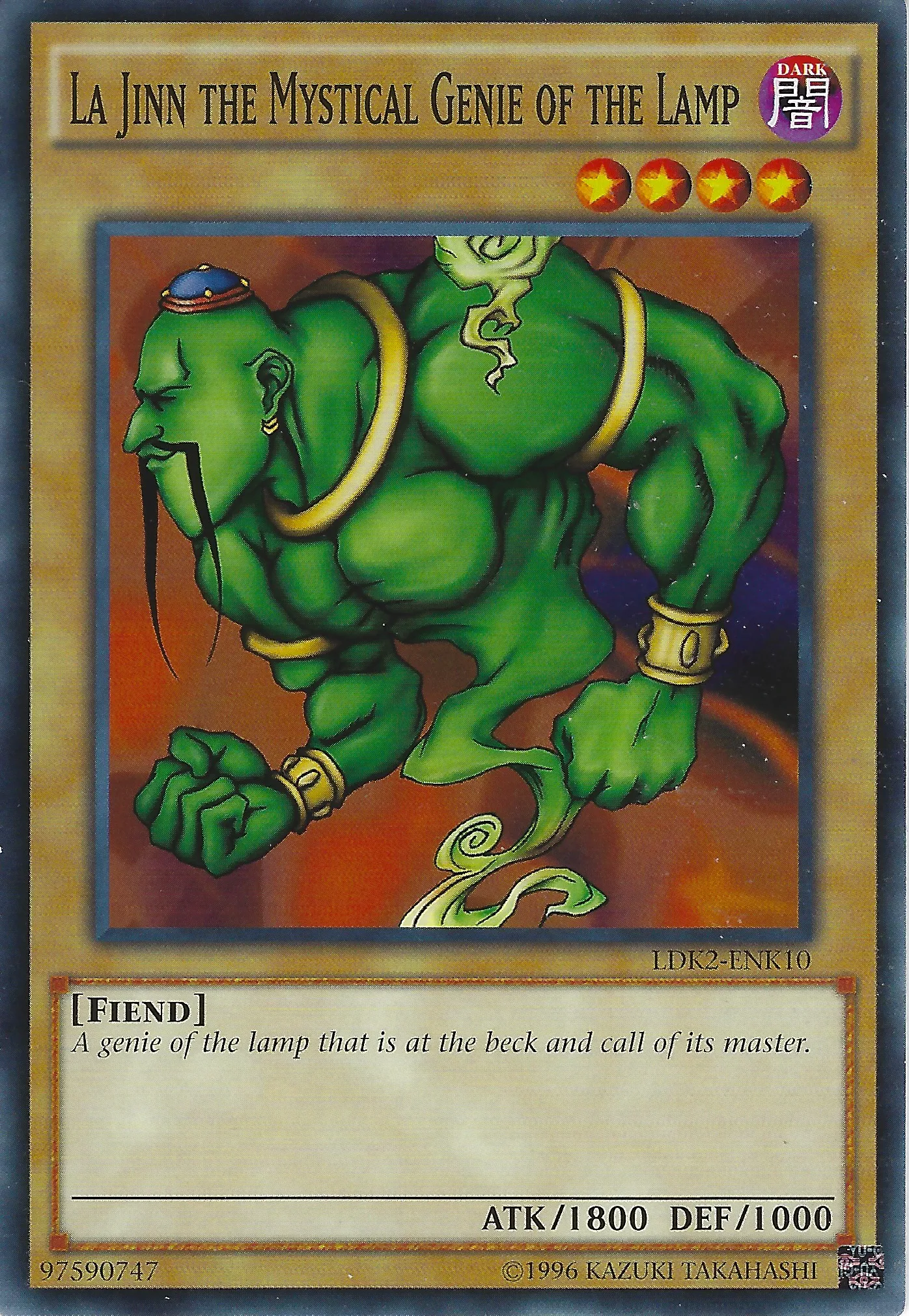 La Jinn le Génie Mystique de la Lampe — Legendary Decks II - Unlimited — Yu-Gi-Oh!