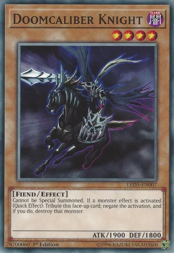 Doomcaliber Knight — Legendary Duelists: Immortal Destiny — Yu-Gi-Oh!