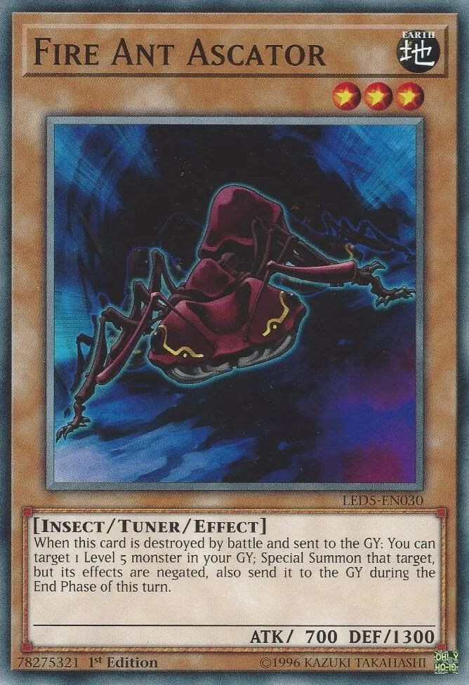 Fire Ant Ascator — Legendary Duelists: Immortal Destiny — Yu-Gi-Oh!
