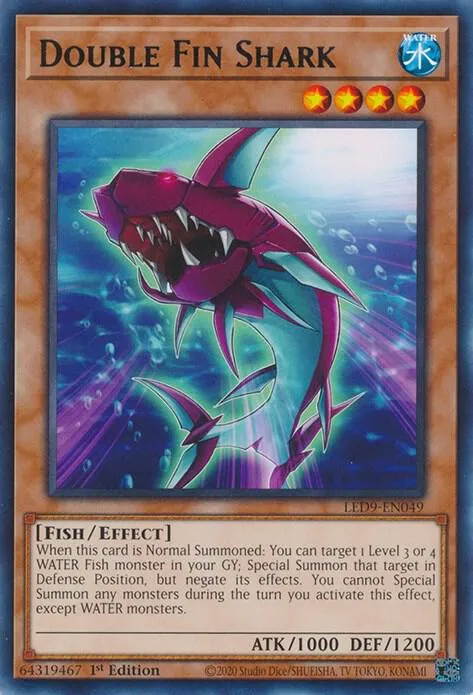 Double Fin Shark — Legendary Duelists: Duels From the Deep — Yu-Gi-Oh!
