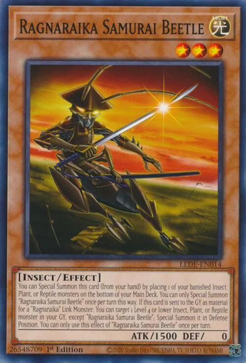 Scarabée Samouraï Ragnaraika — Legacy of Destruction — Yu-Gi-Oh!