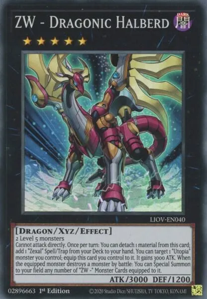 ZW - Dragonic Halberd — Lightning Overdrive — Yu-Gi-Oh!