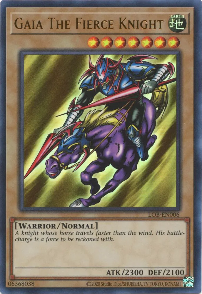 Gaia The Fierce Knight — Legend of Blue Eyes White Dragon (25th Anniversary Edition) — Yu-Gi-Oh!