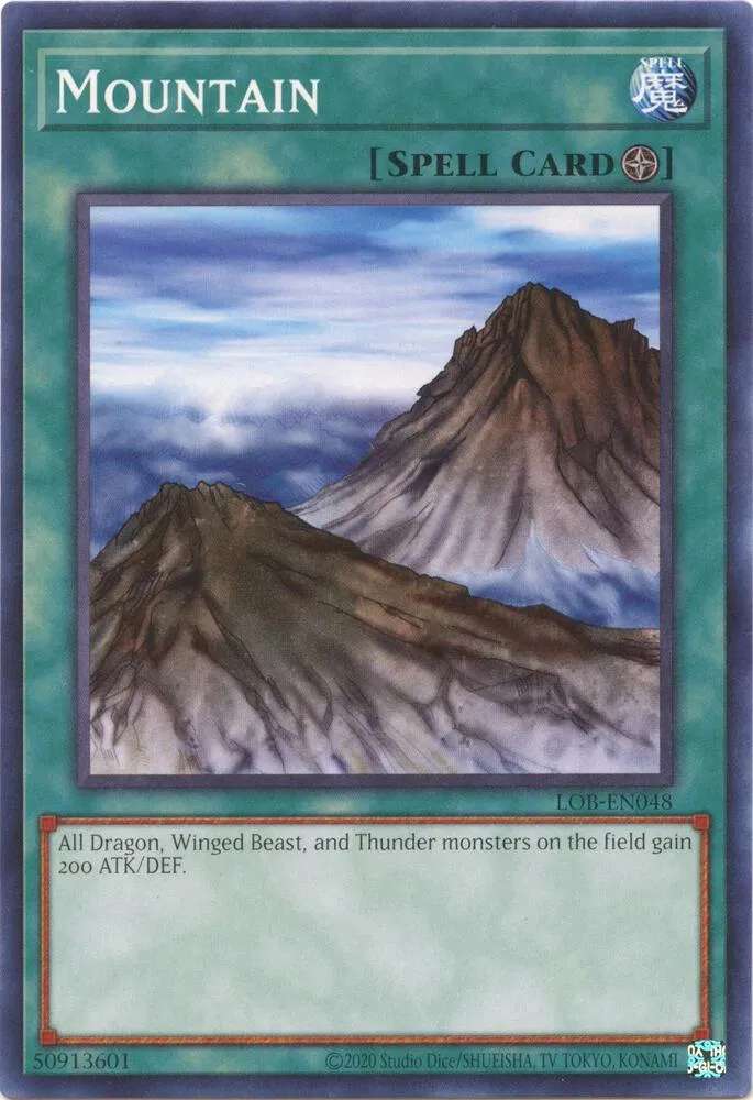Mountain — Legend of Blue Eyes White Dragon (25th Anniversary Edition) — Yu-Gi-Oh!