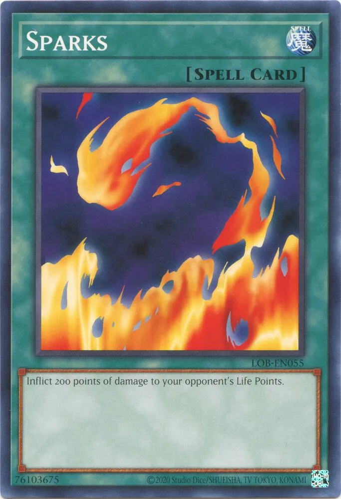Sparks — Legend of Blue Eyes White Dragon (25th Anniversary Edition) — Yu-Gi-Oh!