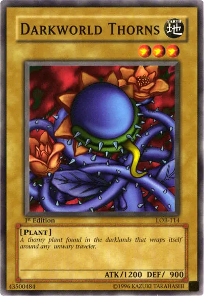 Darkworld Thorns — Legend of Blue Eyes White Dragon — Yu-Gi-Oh!