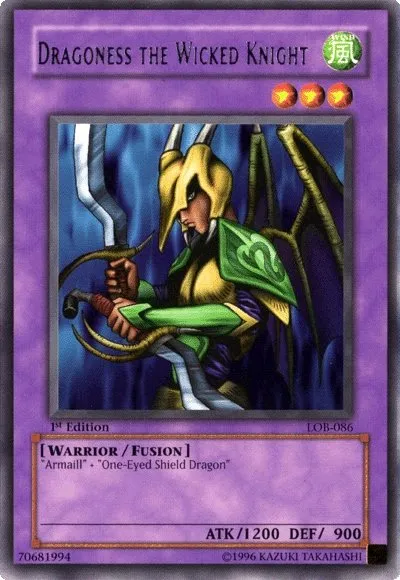 Dragoness le Chevalier Malfaisant — Legend of Blue Eyes White Dragon — Yu-Gi-Oh!