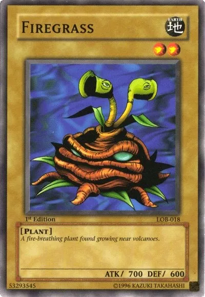 Firegrass — Legend of Blue Eyes White Dragon — Yu-Gi-Oh!