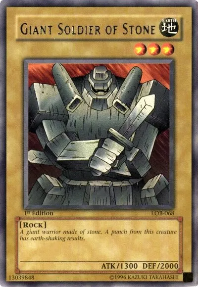 Soldat Géant de Pierre — Legend of Blue Eyes White Dragon — Yu-Gi-Oh!