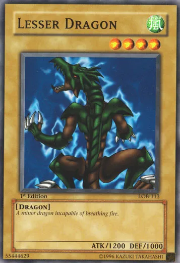 Lesser Dragon — Legend of Blue Eyes White Dragon — Yu-Gi-Oh!