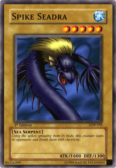 Seadra Perçant — Legend of Blue Eyes White Dragon — Yu-Gi-Oh!