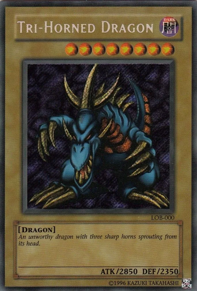 Tri-Horned Dragon — Legend of Blue Eyes White Dragon - Unlimited — Yu-Gi-Oh!