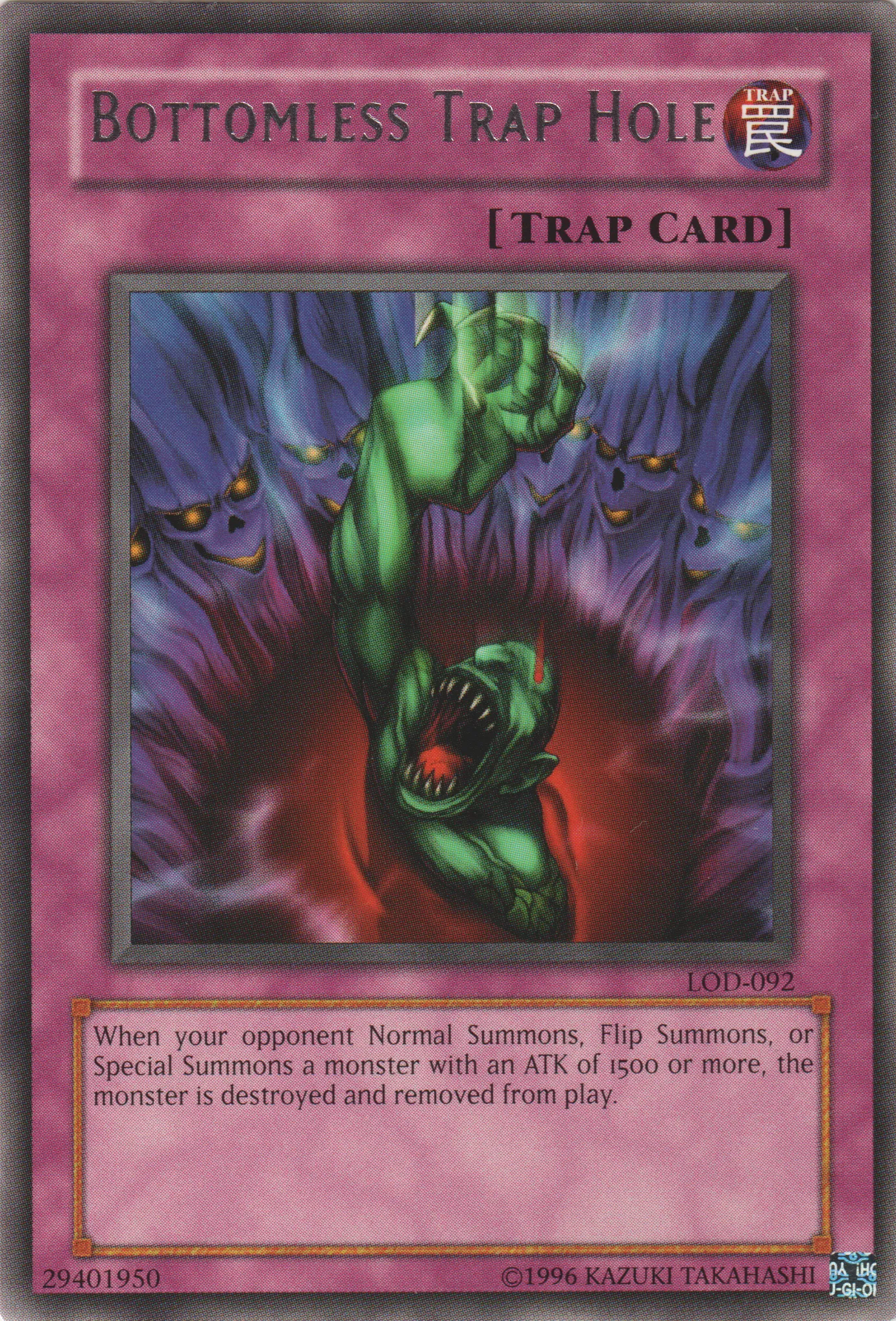 Bottomless Trap Hole — Legacy of Darkness - Unlimited — Yu-Gi-Oh!