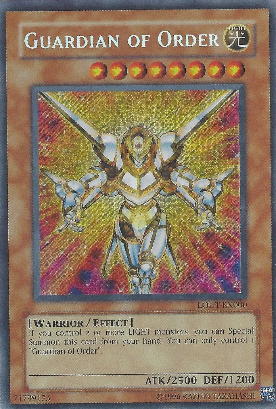 Guardian of Order from Light of Destruction - Unlimited - Yu-Gi-Oh!