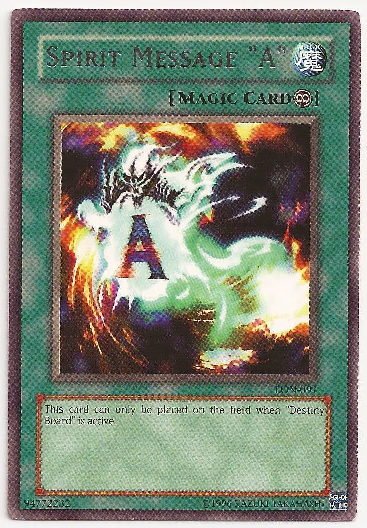 Message Spirituel "A" — Labyrinth of Nightmare - Unlimited — Yu-Gi-Oh!