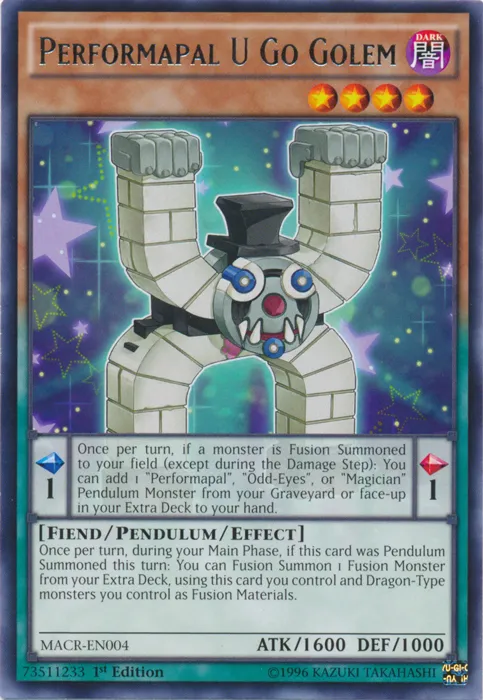 Performapal U Go Golem — Maximum Crisis — Yu-Gi-Oh!