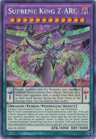 Supreme King Z-ARC — Maximum Crisis - Unlimited — Yu-Gi-Oh!