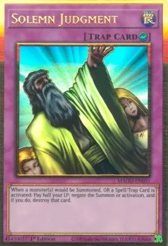Solemn Judgment — Maximum Gold — Yu-Gi-Oh!