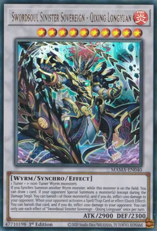 Swordsoul Sinister Sovereign - Qixing Longyuan — Magnificent Mavens — Yu-Gi-Oh!