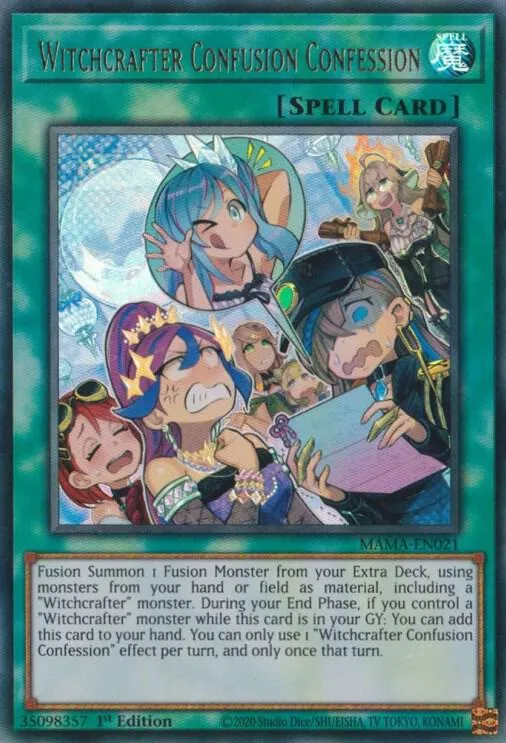 Witchcrafter Confusion Confession — Magnificent Mavens — Yu-Gi-Oh!