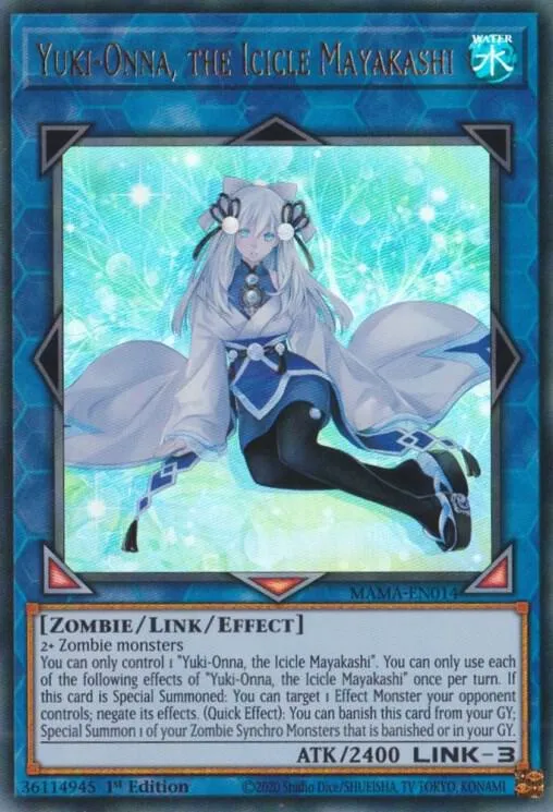 Yuki-Onna, Mayakashi de la Stalactite — Magnificent Mavens — Yu-Gi-Oh!