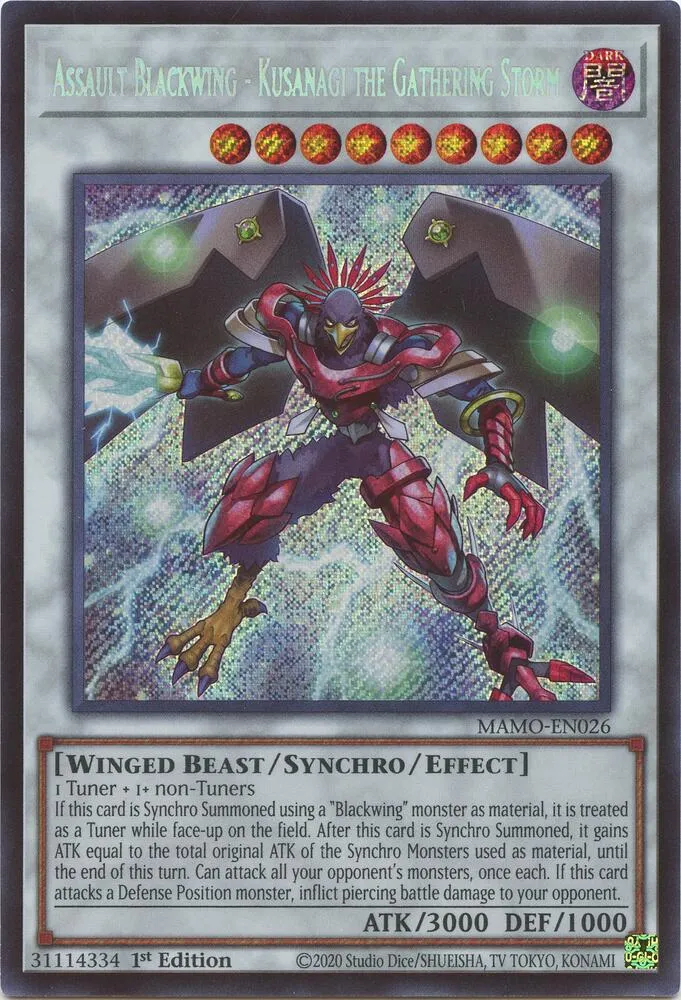 Assaut Aile Noire - Kusanagi la Tempête Rassembleuse — Magnificent Monsters — Yu-Gi-Oh!