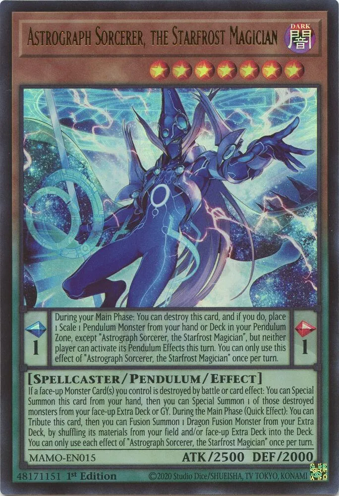 Sorcier Astrographe, le Magicien du Gel Stellaire — Magnificent Monsters — Yu-Gi-Oh!