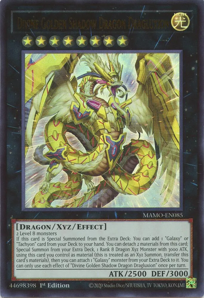 Dragluxion le Dragon Divin Doré de l'Ombre — Magnificent Monsters — Yu-Gi-Oh!