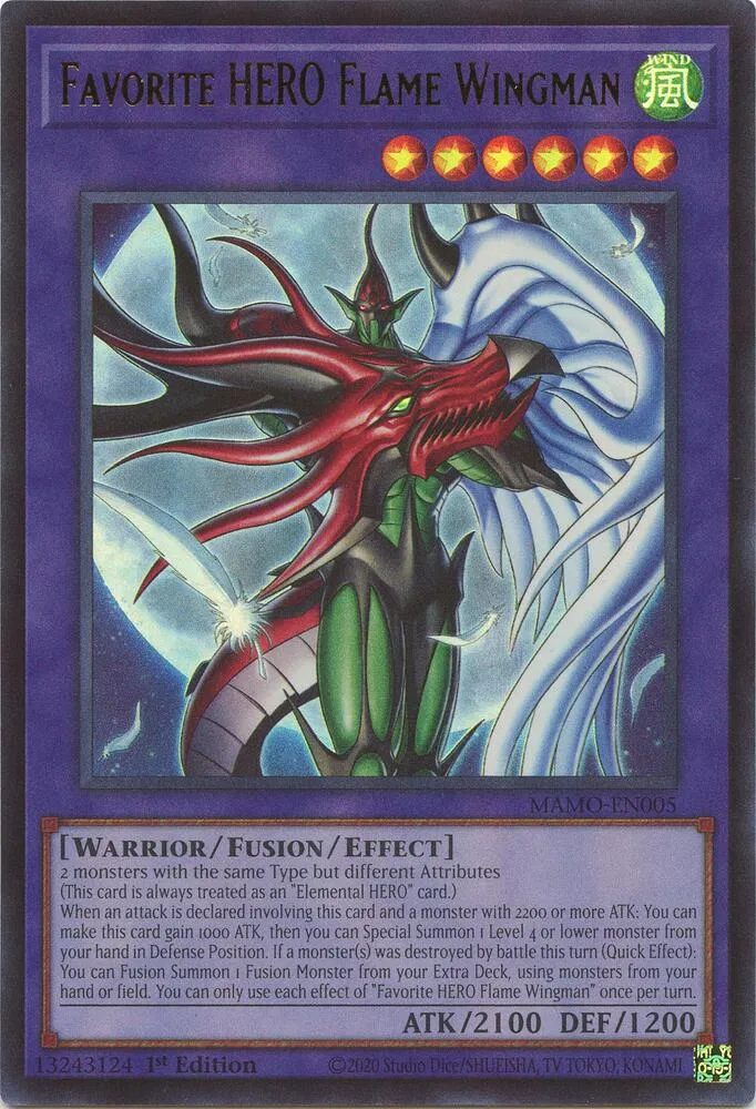 Homme-Oiseau de Feu, HÉROS Favori — Magnificent Monsters — Yu-Gi-Oh!