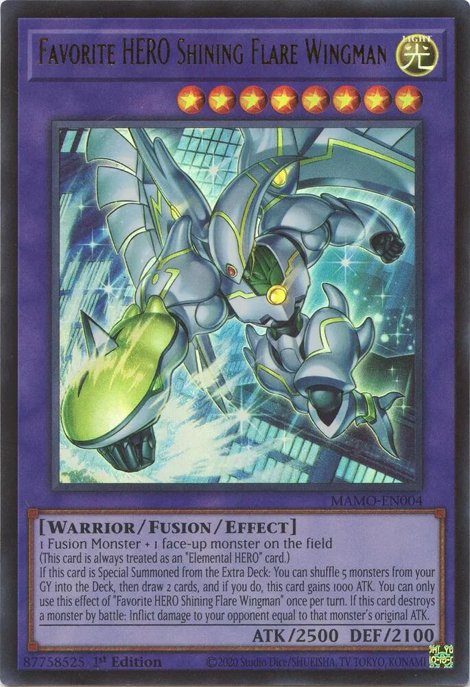 Homme-Oiseau à l'Éclat Lumineux, HÉROS Favori — Magnificent Monsters — Yu-Gi-Oh!