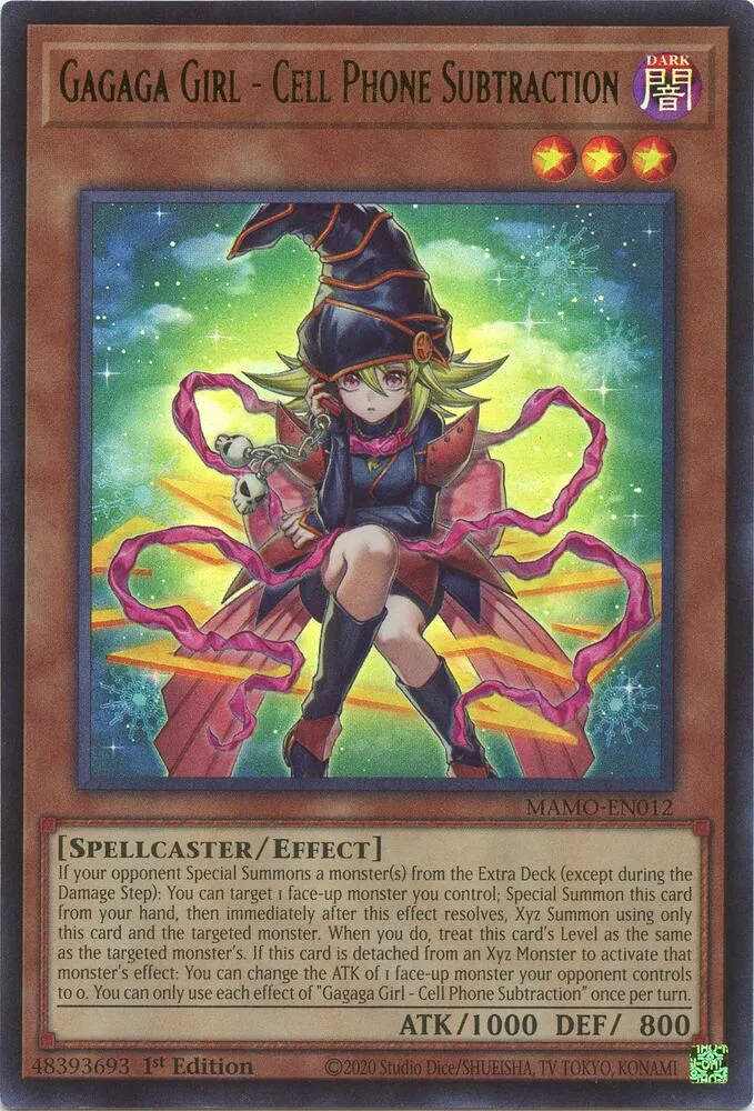 Fille Gagaga - Téléphone Portable de Soustraction — Magnificent Monsters — Yu-Gi-Oh!