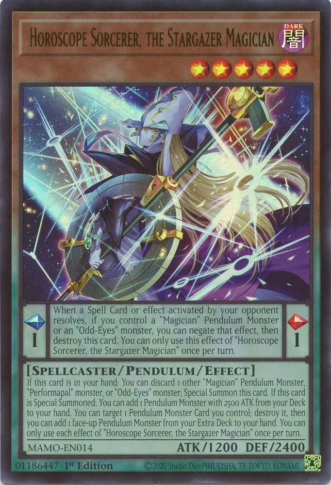 Sorcier Horoscopique, le Magicien Observateur des Étoiles — Magnificent Monsters — Yu-Gi-Oh!