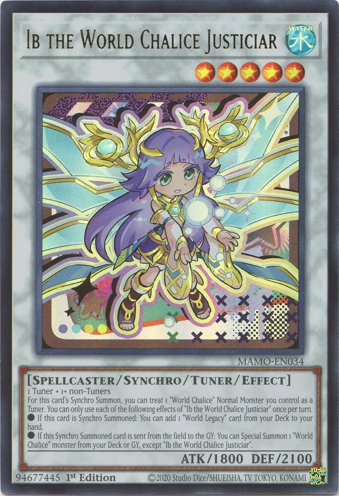 Ib the World Chalice Justiciar — Magnificent Monsters — Yu-Gi-Oh!