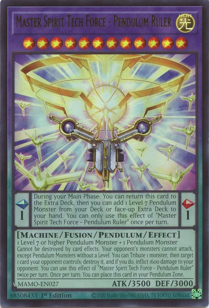 Force Tech Spirit Maîtresse - Souverain Pendule — Magnificent Monsters — Yu-Gi-Oh!