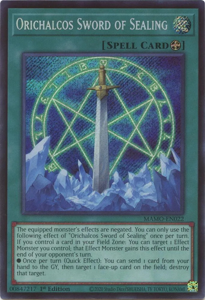 Orichalcos Sword of Sealing — Magnificent Monsters — Yu-Gi-Oh!