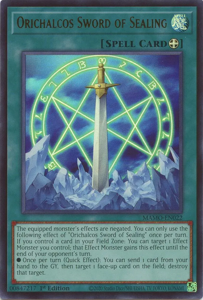 Épée Scelleuse d'Orichalque — Magnificent Monsters — Yu-Gi-Oh!