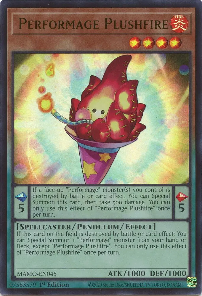 Performage Plushfire — Magnificent Monsters — Yu-Gi-Oh!
