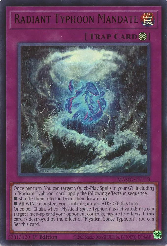 Radiant Typhoon Mandate — Magnificent Monsters — Yu-Gi-Oh!