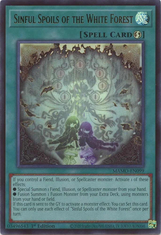 Butin du Péché de la Forêt Blanche — Magnificent Monsters — Yu-Gi-Oh!