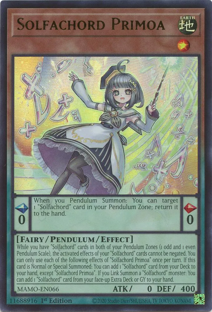 Solfaccord Primoa — Magnificent Monsters — Yu-Gi-Oh!