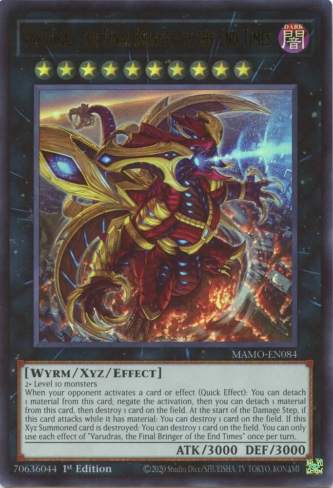 Varudras, the Final Bringer of the End Times from Magnificent Monsters - Yu-Gi-Oh!