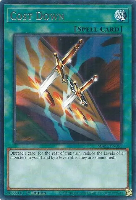 Cost Down — Maze of Memories — Yu-Gi-Oh!