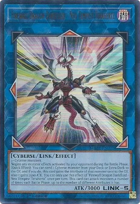 Firewall Dragon Darkfluid - Neo Tempest Terahertz — Maze of Memories — Yu-Gi-Oh!