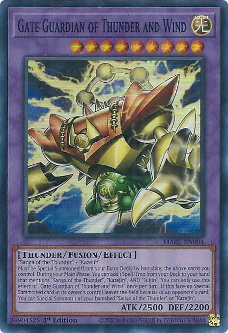 Gate Guardian of Thunder and Wind — Maze of Memories — Yu-Gi-Oh!