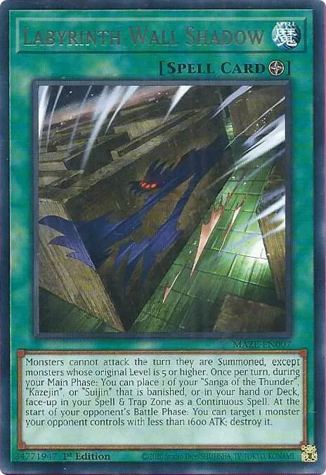 Ombre du Mur du Labyrinthe — Maze of Memories — Yu-Gi-Oh!