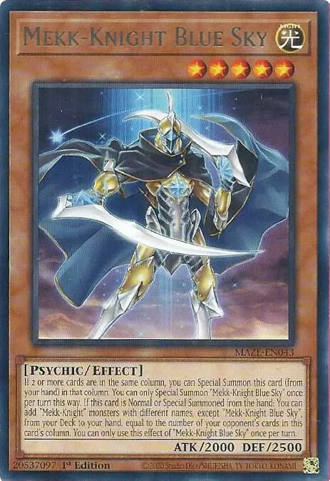Mekk-Knight Blue Sky — Maze of Memories — Yu-Gi-Oh!