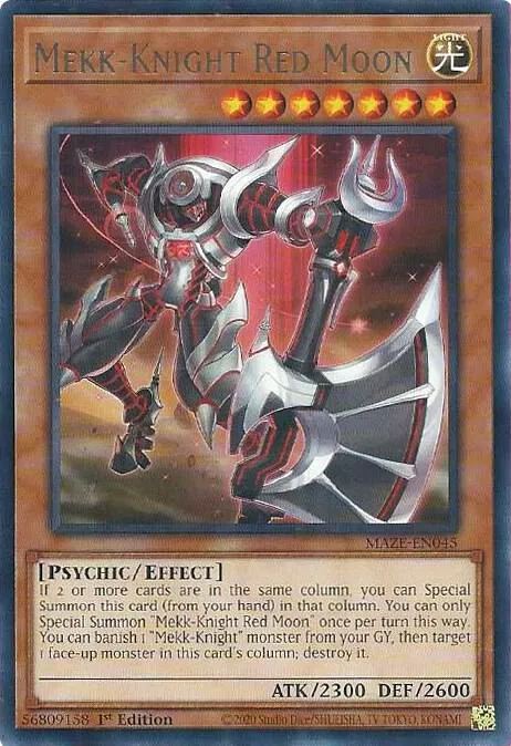 Mekk-Knight Red Moon — Maze of Memories — Yu-Gi-Oh!