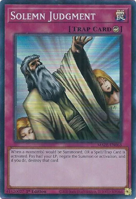 Solemn Judgment — Maze of Memories — Yu-Gi-Oh!
