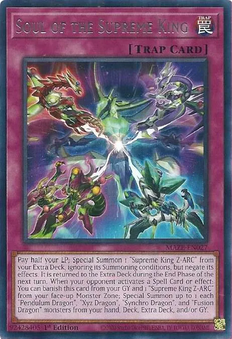 Âme du Roi Suprême — Maze of Memories — Yu-Gi-Oh!