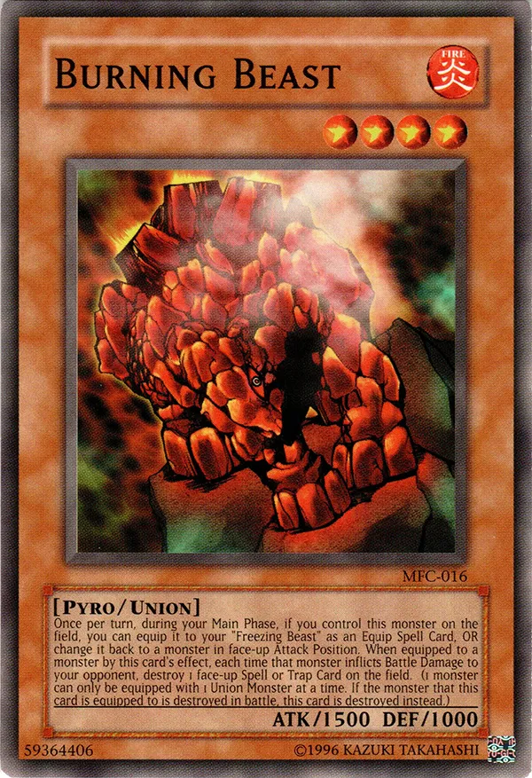 Burning Beast — Magician's Force - Unlimited — Yu-Gi-Oh!